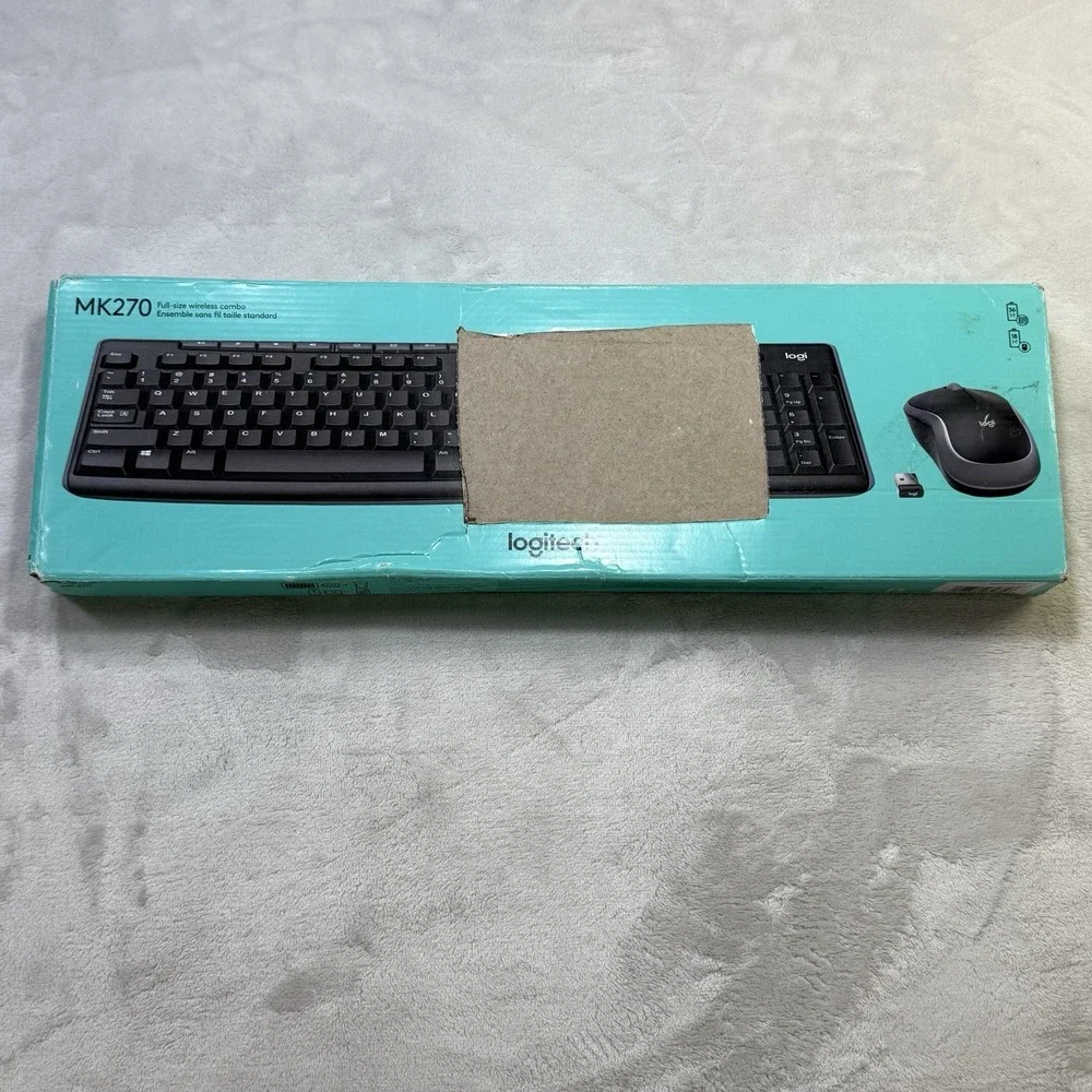 Logitech MK270 Wireless Keyboard Mouse Combo Sealed New OEM Keyboard & Mouse